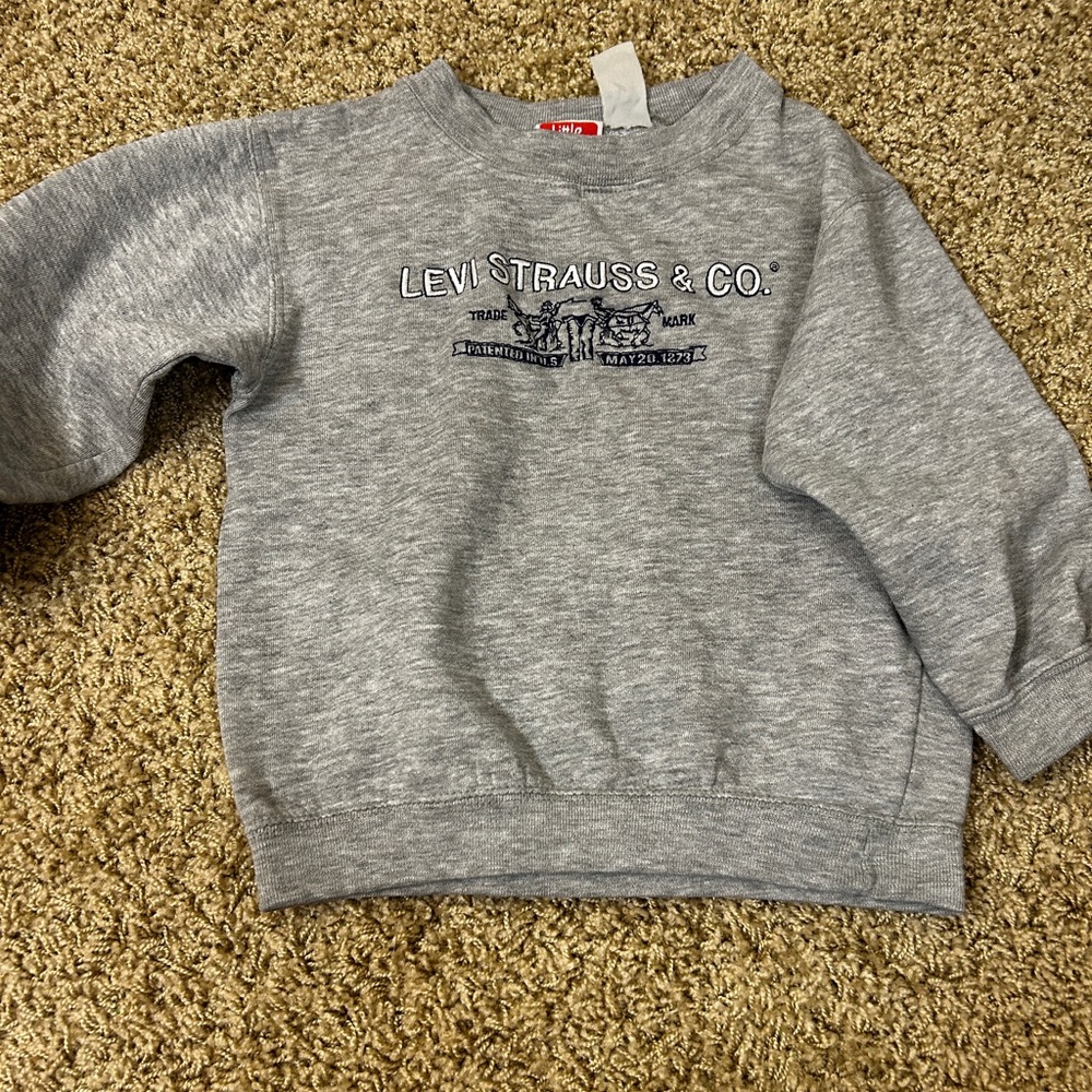 Vintage Little Levi's Gray Sweatshirt * small hole* 5T